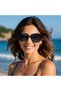 نظارات شمسية مستقطبة للنساء، نظارات مربعة كبيرة الحجم عصرية بحماية UV400 - 2