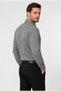 Black Dynamic Fit Slim Fit Button-Down Collar Long Sleeve 50% Cotton Shirt - 3