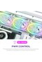 مروحة بيضاء F120 RGB ثنائية/ثلاثية الألوان - 7