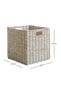 Children's Room Washable Gray Pp Rattan Closet Laundry Toy Organizer Storage Basket Organizer 33X33X33 - 6