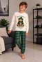 Boy's 100% Cotton Waiter Style Long Sleeved Pajama Set - 4