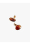 Oval Stone Dangle Earrings - 3