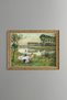 Women Resting by the Lake - Vintage Patterned Painting - Fine Model