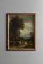 Country Road among Tall Trees - Vintage Patterned Painting - Fine Model