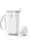 Label Maker Machine, D11 Wireless Thermal Label Printer No Ink Need Clothing Jewelry Food Grocery Label Maker with 1 Roll White Starter Label Paper for Home & Office Organization (White)