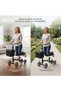 Foldable Knee Scooter for Foot, Ankle & Lower Leg Injuries, Adjustable Knee Walker with Hand Brakes, Heavy Duty Steel Frame, 8 Inch Wheels, Crutch Alternative, 110kg Capacity - 7