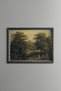Cottage and Stream among the Trees - Vintage Patterned Painting - Fine Model