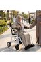 Ultra Power 3-in-1 Electric Wheelchair Rollator Combo Foldable Hybrid Walker & Power Chair, 240lbs Capacity, 15km Range, 6km/h Speed, Dual 250W Motors, Airline Lithium Battery - 6