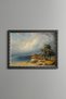 Cottage by the Lake - Vintage Patterned Painting - Fine Model