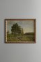 Wooded Path in the Green Meadow - Vintage Patterned Painting - Fine Model
