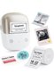 B2 Pro Label Printer with Waterproof Labels, Self-Adhesive, 300 DPI Labeling Device, Printable in Red and Black, Bluetooth Label Printer for Photos, Date Label, Price Tags, DIY, Gold