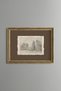 Landscape Sketch with Trees on a Brown Background - Vintage Patterned Painting - Fine Model