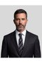 Grey Striped Classic Black Tie – 8 cm Wide - 5