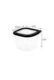 6-Piece Plastic Food Storage Containers with Lids 10.5 x 10.5 x 8.5 CM - 500 ML | Airtight Leak-Proof BPA-Free | Kitchen Organizer & Lunch Box - 2