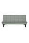 Modern Convertible Sofa Bed in PU Leather, Convertible Recliner for Living Room, 180 x 92 x 81 cm, Grey - 3