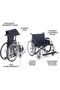 Extra Wide Heavy Duty Bariatric Manual Wheelchair, 28” Seat, 318kg Capacity, Double Cross-Brace Frame, Pneumatic Tires, Swing-Away Footrests, Foldable Durable Mobility Chair - 6