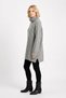 Women's Turtleneck Long Oversize Knitwear Tunic with Side Slits - 5