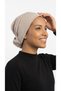 Cotton Beige Ready-To-Wear Turban with Button, Suitable for Hijab, Medical Use - 5