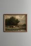 Cattle Resting under Trees - Vintage Patterned Painting - Fine Model
