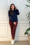 Sweatshirt with Embroidery on the Front and Sleeves - 4