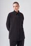 1092 Double Pocket Detail Self-Patterned Pants Suit Black