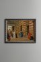 Eastern Bazaar in Front of Colorful Facades - Vintage Patterned Painting - Fine Model