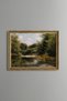 Calm Stream in the Forest - Vintage Patterned Painting - Fine Model