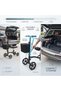 Foldable Knee Scooter for Foot, Ankle & Lower Leg Injuries, Adjustable Knee Walker with Hand Brakes, Heavy Duty Steel Frame, 8 Inch Wheels, Crutch Alternative, 110kg Capacity - 5