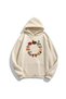 Bad Bunny Printed Cotton 3 Thread Threaded Oversize Sweatshirt