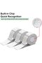 Label Maker Tape - 0.55" x 1.18" (14 x 30 mm) Waterproof and Self-Adhesive Clear Labels for Printer-Suitable for D11/D101/D110 Label Tape Machine（Transparent） - 3