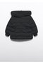 Abel&Lula Girls' Hooded Inflatable Coat Black 5813