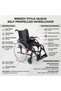 BREEZY Style 20 Inch Bariatric Self-Propelled Manual Wheelchair, 14.2kg Ultra-Lightweight Folding Aluminum Mobility Chair, 130kg Capacity, Flip-Up Armrests, Detachable Swing-Away Footrests (18 Inches) - 7