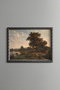 Country Life in the Shadow of the Great Tree - Vintage Patterned Painting - Fine Model