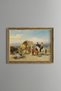 Horse Carriage and Passengers - Vintage Patterned Painting - Fine Model