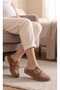 Closed Front, Stitched Inside and Out, Soft Leather, Suitable for Daily Use, Women's Slippers.