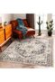 Carpet Rug Anti-Slip- Size- 153 x 214 (5 x 7 ft) | Color- Black & Purple Khaki |Retro Boho| Ideal as Carpets for Living room, Bedroom & Office - 3