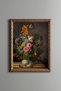Colorful Flower Bouquet in a Patterned Vase - Vintage Patterned Painting - Fine Model