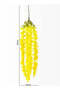 Hanging Wisteria 3pc Flower Stick – Yellow | 84cm Artificial - 3