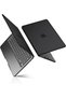 غطاء حماية لجهاز MacBook Air مقاس 15 بوصة، إطار مقاوم للتشقق، لون أسود غير لامع.