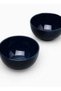 4 Piece Stoneware Bowl Set For Everyday Use - For Soup, Salad, Dessert - Bowl Set - Soup Set - Bowls - Soup Dishes - Salad Bowl - Serves 4 - Dark Blue Dark Blue 5.5 inch - 3
