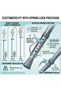 Heavy Duty Walking Cane for Seniors & Elderly – Adjustable Aluminum, 300 lbs Capacity – Rust-Resistant, Ergonomic Comfort Grip, Height Adjustable 28"-40" - 2