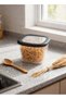 6-Piece Plastic Food Storage Containers with Lids 10.5 x 10.5 x 8.5 CM - 500 ML | Airtight Leak-Proof BPA-Free | Kitchen Organizer & Lunch Box - 3