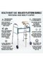 Walker Platform Attachment with Dual-Level Step-Up Walker with 5" Wheels, Forearm Support Crutch Bundle for Stroke Recovery, Arthritis, and Senior Mobility Assistance - 8