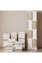 4 Layers Corner Shelf with Cabinet, Tall Corner Cabinet with