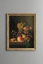 Floral Still Life with Grapes and Fruits - Vintage Patterned Painting - Fine Model