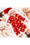 New Year Themed Buttoned Ponpn Hat 3-Piece Set