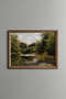 Calm Stream in the Forest - Vintage Patterned Painting - Fine Model