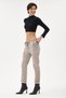 Women's Mink Italian Sequined Lycra Washable Pants Size 38 - 44 - 4