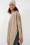 Women's Mink Oversize Slit Poncho Sweater - 2