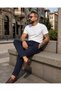 Men's Varenna Old Money Pleated Lace-Up Double-Legged Trousers with Elastic Waist - 4